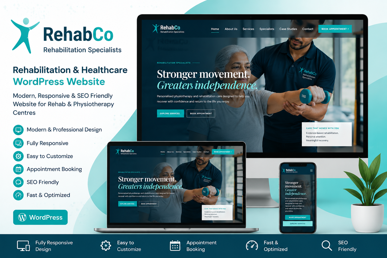 RehabCo – Rehabilitation & Healthcare WordPress Website